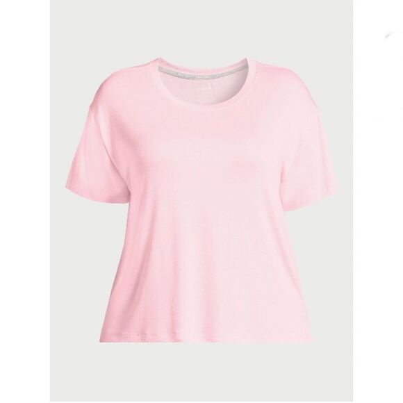 Short Sleeve Knit Sleep T-Shirt & Cropped Sleep Pants Lounge Pajama Size 2X - Picture 6 of 9